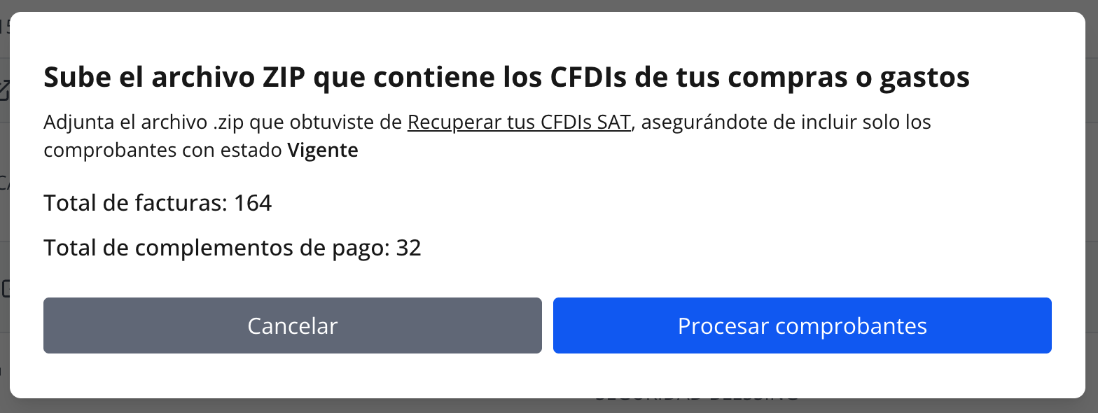 Sube tu ZIP del SAT